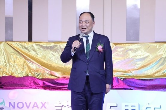 桃園市工商策進會總幹事陳家濬的致詞。 諾瓦材料科技／提供